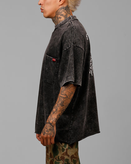 Loiter Star Child Pocket T-Shirt Black Wash