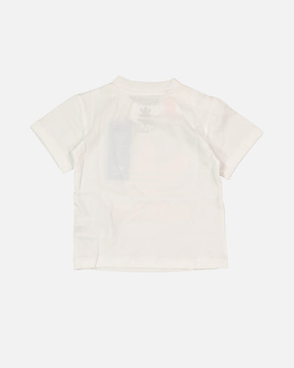 Adidas Infants' Trefoil Shorts Tee Set White/Bliss Pink
