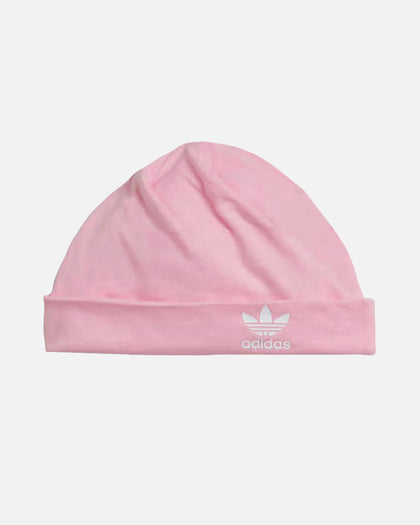 Adidas Infants' Jumpsuit and Beanie Gift Set True Pink