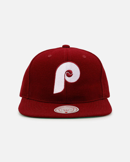 Mitchell & Ness Philadelphia Phillies 'Vintage Baseball' Vintage Fit Strapback Maroon