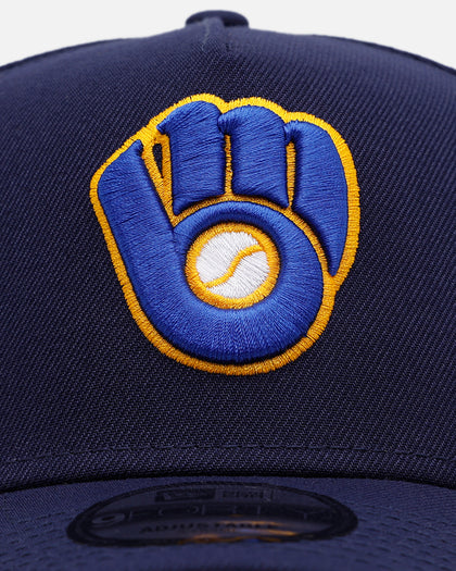 New Era Milwaukee Brewers 'On Field' 9FORTY A-Frame Snapback Official Team Color