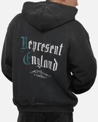 Represent Private Members Hoodie Stained Black