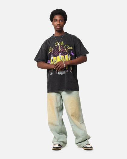 73Studio X Beetlejuice Jeff Bob Dave Vintage T-Shirt Black Acidwash