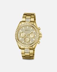 Guess Mainline Victor Crystal Champ Bracelet Watch Gold