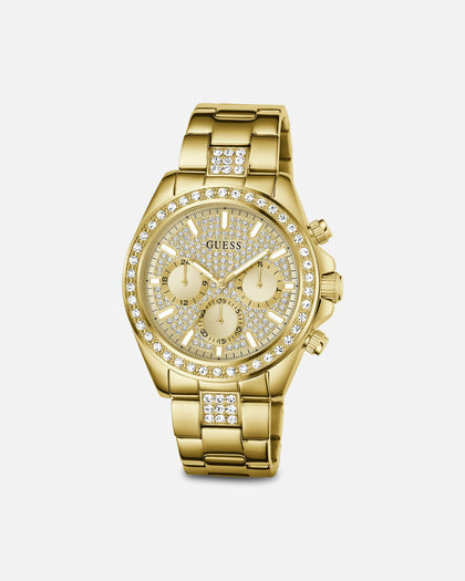 Guess Mainline Victor Crystal Champ Bracelet Watch Gold