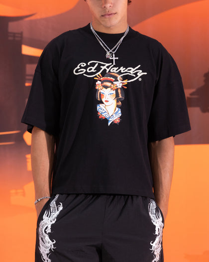 Ed Hardy Geisha T-Shirt Black