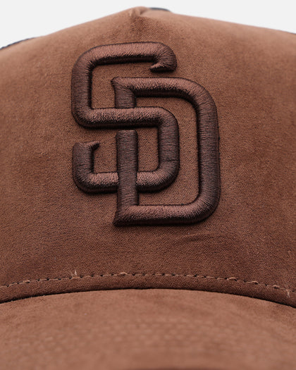 47 Brand San Diego Padres 'Tonal Suede' '47 Offside Trucker Snapback Chocolate