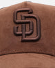 47 Brand San Diego Padres 'Tonal Suede' '47 Offside Trucker Snapback Chocolate