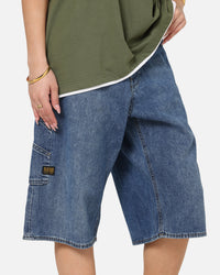 G-Star Bam Logger Denim Shorts Faded Blue