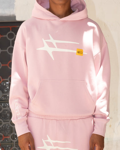 Loiter Hybrid Hoodie Dusty Pink