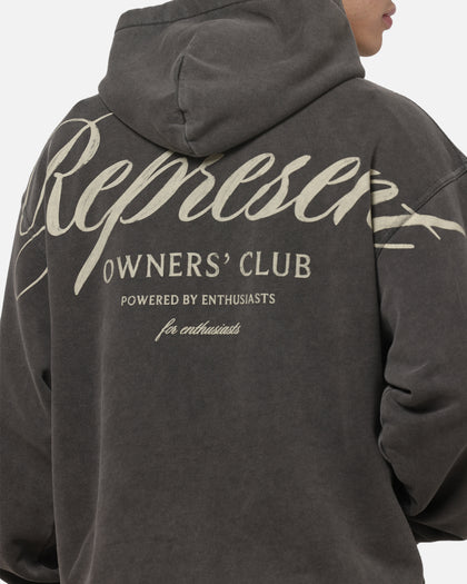Represent Owners Club Script Hoodie Vintage Grey