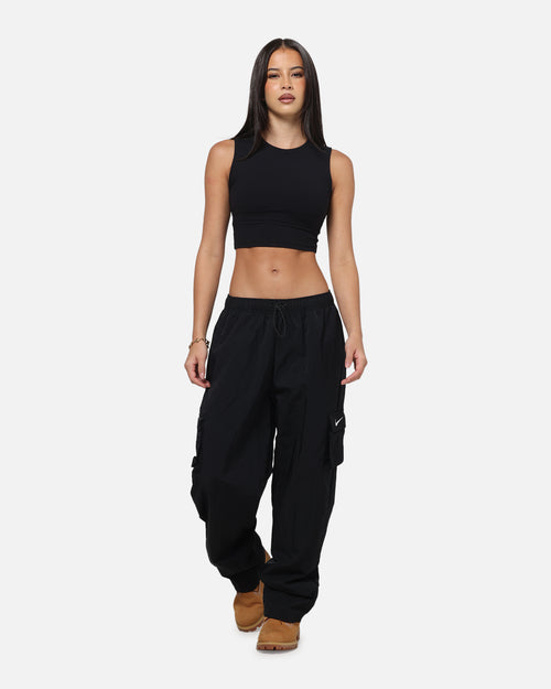 Nike Women's Sportswear Essential High-Rise Woven Cargo Pants Black/White
