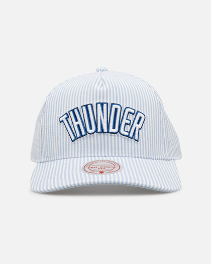 Mitchell & Ness Oklahoma City Thunder 'Seersucker' Pro Pinch Snapback Blue/White