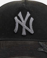 New Era New York Yankees "Star Visor" 9Forty A-Frame Snapback Black