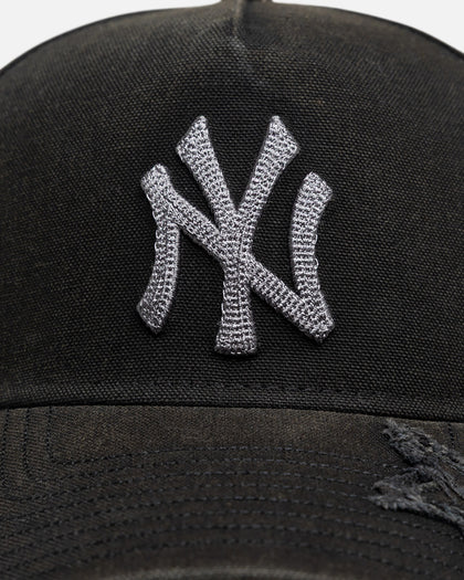 New Era New York Yankees "Star Visor" 9Forty A-Frame Snapback Black