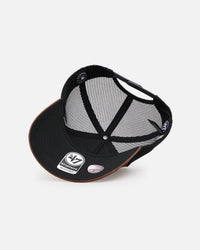 47 Brand San Diego Padres 'Tonal Suede' '47 Offside Trucker Snapback Chocolate