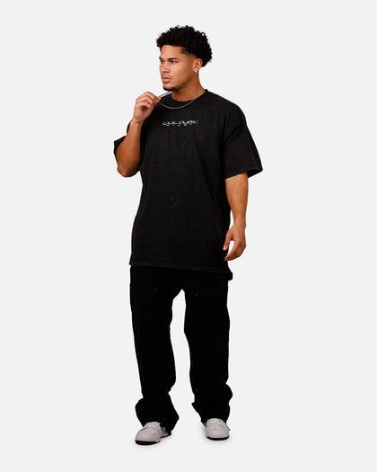 Culture Kings Snake Eyes T-Shirt Black Acidwash
