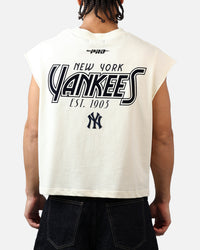 Pro Standard New York Yankees Paradise Muscle T-Shirt Eggshell