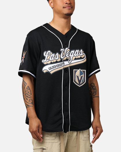 Pro Standard Las Vegas Golden Knights Mesh Button Up Jersey Black