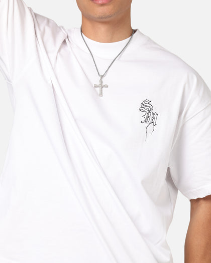 Saint Morta Fray Boxy T-Shirt White