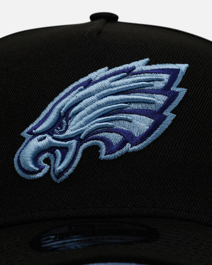 New Era Philadelphia Eagles 'Black And Sky Blue' 9FORTY A-Frame Snapback Black/Sky Blue