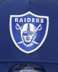 New Era Las Vegas Raiders 'Royal Grey Undervisor' 9FORTY A-Frame Snapback Royal/White