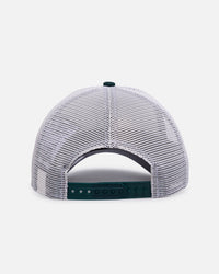 New Era Los Angeles Dodgers 'Upside Down Logo' 9FORTY A-Frame Trucker Snapback White/Green