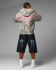Loiter Waffle Zip Hoodie Pink Tree Camo