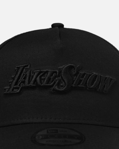 New Era Los Angeles Lakers 'NBA Black On Black' 9FORTY A-Frame Snapback Black