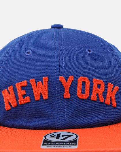47 Brand New York Mets 'The City Block Collection' Club Legacy '47 Captain Snapback Royal