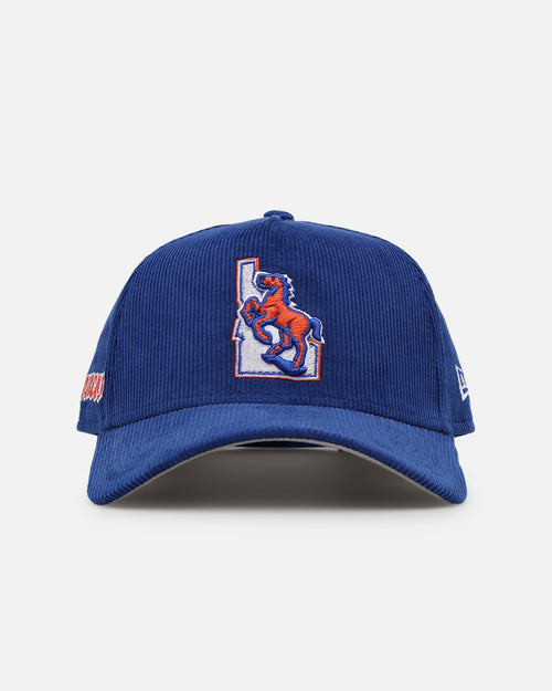 New Era Boise State Broncos 'Boise State University' 9FORTY A-Frame Corduroy Snapback Blue