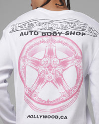 Loiter Body Shop Thermal Long Sleeve T-Shirt Off White