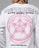 Loiter Body Shop Thermal Long Sleeve T-Shirt Off White