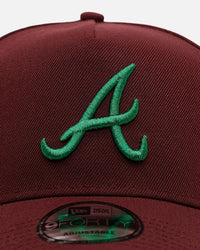 New Era Atlanta Braves 'Frosted Burgundy' 9FORTY A-Frame Snapback Burgundy