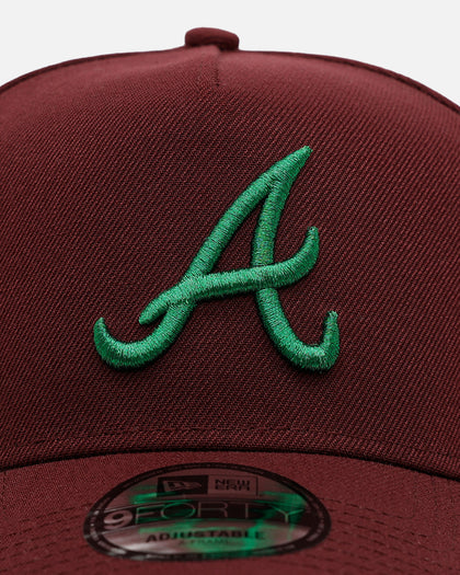 New Era Atlanta Braves 'Frosted Burgundy' 9FORTY A-Frame Snapback Burgundy