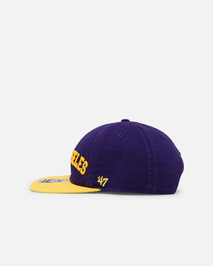 47 Brand Los Angeles Lakers 'The City Block Collection' Club Legacy '47 Captain Snapback Purple