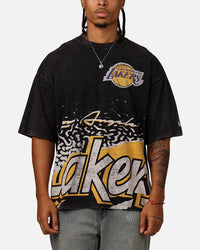 New Era Los Angeles Lakers Sport Class T-Shirt Washed Black
