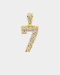 Saint Morta Men's Iced College Pendant Iced Gold