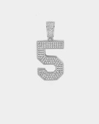 Saint Morta Men's Iced College Pendant Iced White Gold