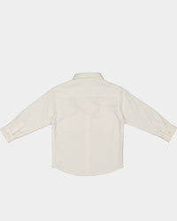 EN ES KIDS Kids' Style Long Sleeve Button Up Shirt Beige