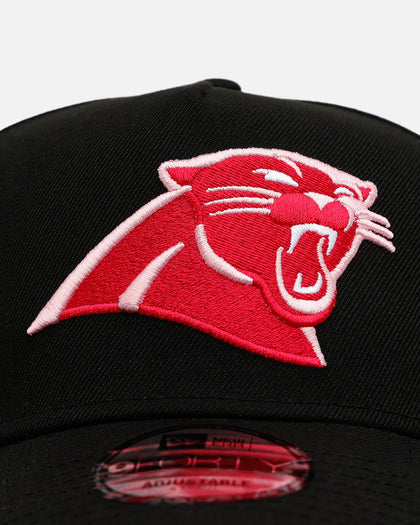 New Era Carolina Panthers 'Black And Pink' 9FORTY A-Frame Snapback Black/Pink