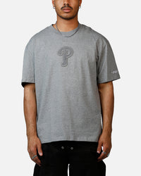 Pro Standard Philadelphia Phillies Reverse French Terry T-Shirt Grey