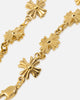 Saint Morta Chrome Cross Bracelet Gold