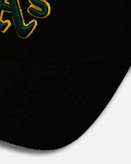 New Era Oakland Athletics 'Black Cord' 9FORTY A-Frame Corduroy Snapback Black