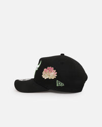 New Era Chicago Bulls 'Satin Flower' 9FORTY A-Frame Snapback Black/Pink
