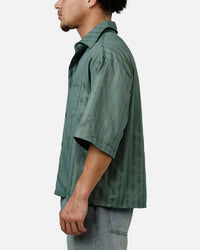 MNML Strip One Pocket Pajama Shirt Green