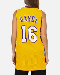 Mitchell & Ness Los Angeles Lakers Pau Gasol 09-10 Swingman Jersey Light Gold
