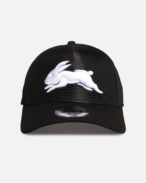 New Era South Sydney Rabbitohs 'NRL Mesh Crown' 9FORTY A-Frame Trucker Snapback Black