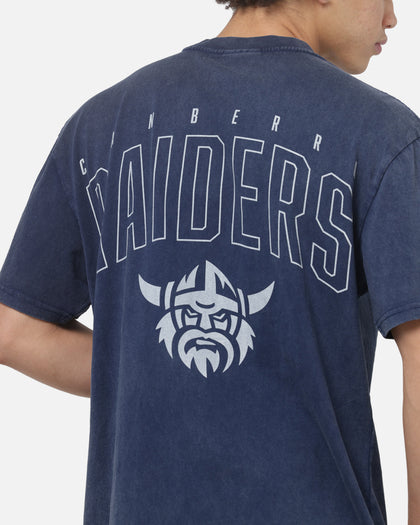 Bleacher Athletic Canberra Raiders NRL Attrition Washed T-Shirt Blue