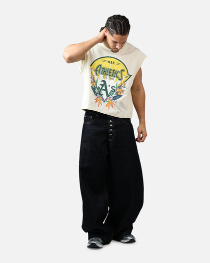 Pro Standard Oakland Athletics Paradise Muscle T-Shirt Eggshell